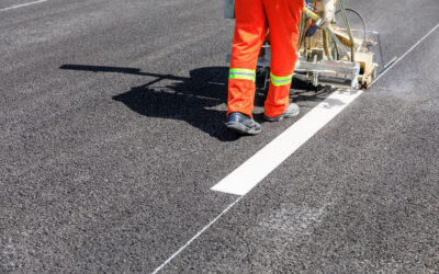 What type of paint is used for road marking?